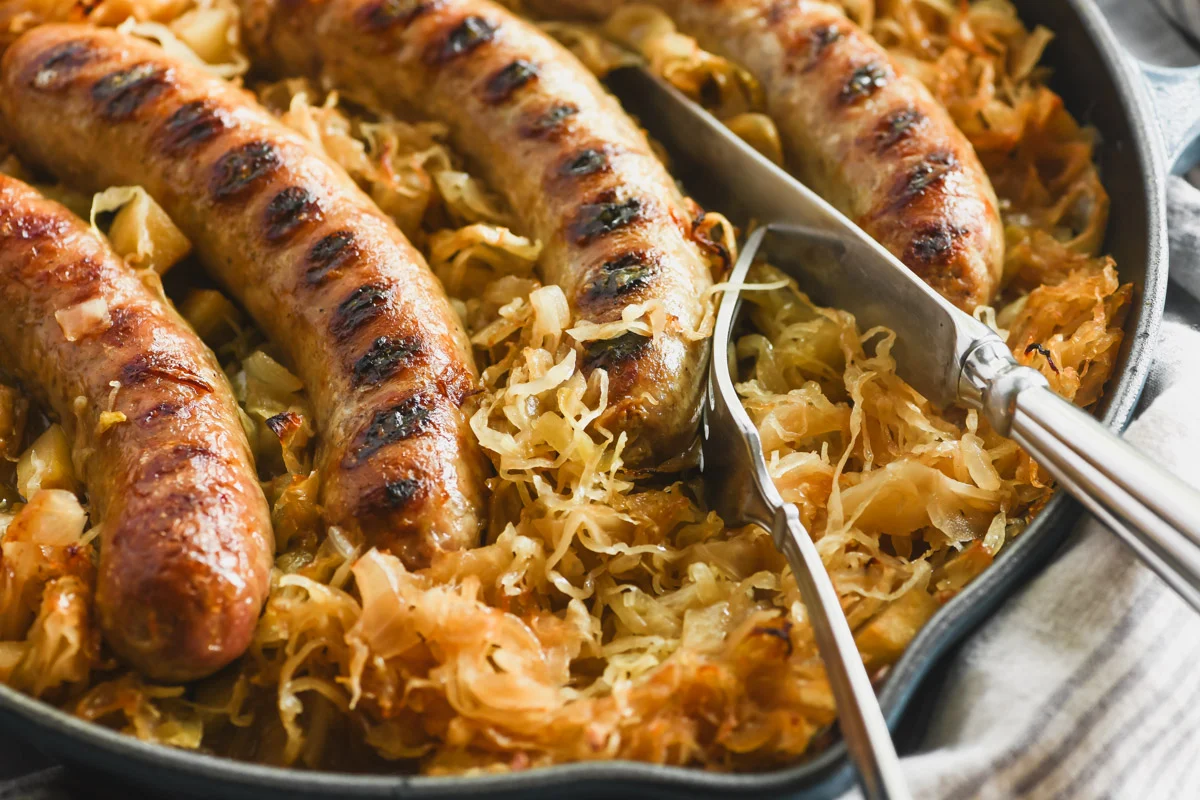 The Perfect Pairing: Bratwurst with Sauerkraut